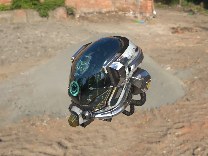 An HDRI used as both skybox and light source, with the environment reflected across the vehicle's glass and metal.